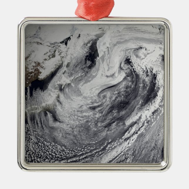 Adorno Metálico Simulación en nube de un solo día (Frente)