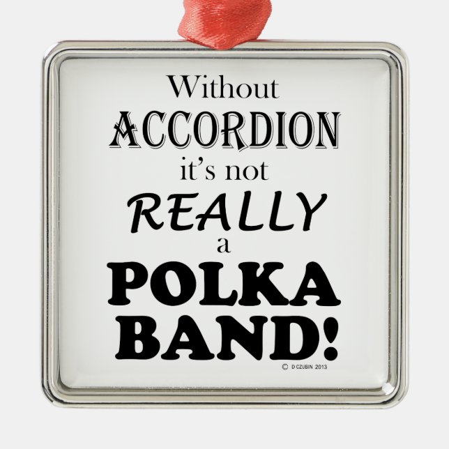 Adorno Metálico Sin acordeón - Banda Polka (Frente)