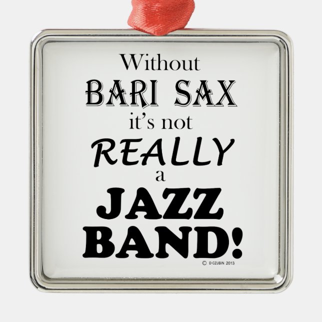 Adorno Metálico Sin Bari Sax - Banda de Jazz (Frente)