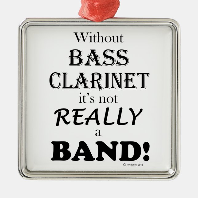 Adorno Metálico Sin Bass Clarinet - Banda (Frente)