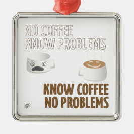 Adorno Metálico Sin Café, Sin Problemas