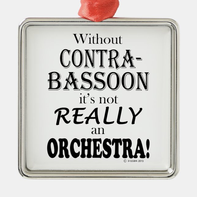 Adorno Metálico Sin Contrabassoon - Orquesta (Frente)