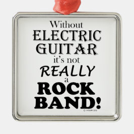 Adorno Metálico Sin guitarra eléctrica: banda de rock