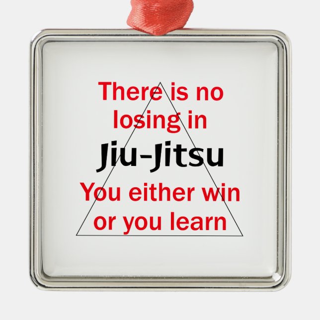 Adorno Metálico Sin pérdidas en Jiu Jitsu (Frente)
