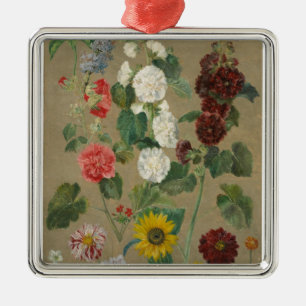 Adorno Metálico Sin título (flores) (aceite a bordo)