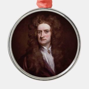 Adorno Metálico Sir Isaac Newton del retrato de sir Godfrey