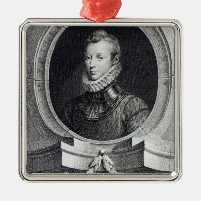 Adorno Metálico Sir Philip Sidney (Frente)