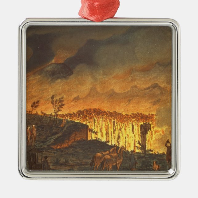 Adorno Metálico Sir William Hamilton que muestra a Fernando IV (Frente)