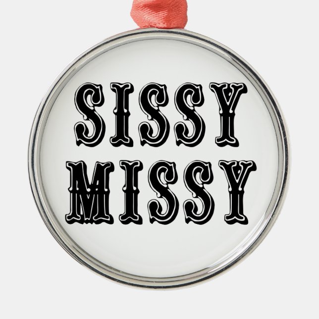 Adorno Metálico Sissy Missy (Frente)
