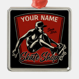Adorno Metálico Skateboarding personalizada