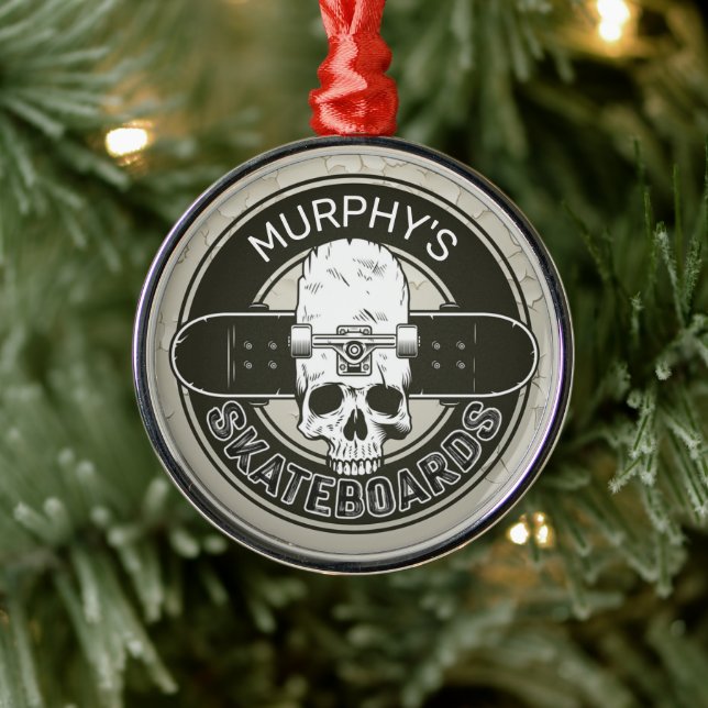 Adorno Metálico Skateboarding Skateboarding Personalizada (Árbol)