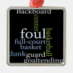 Adorno Metálico Slam Dunk of Words: Juego de básquetbol de campeon