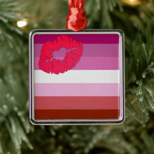Adorno Metálico SlipperyJoe lápiz labial bandera de orgullo lésbic