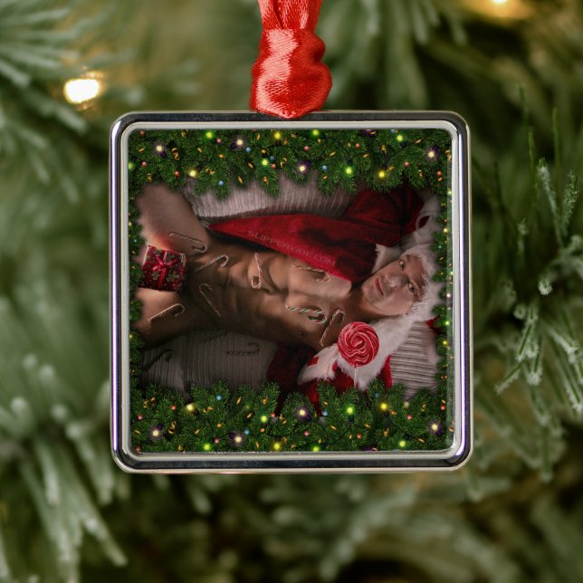 Adorno Metálico SlipperyJoe torso macho 6 paquete estomacal torso  (Árbol)