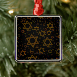 Adorno Metálico SlipperyJoe's Estrella David temática de Hanukkah