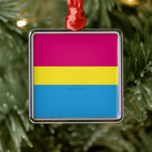 Adorno Metálico SlipperyJoe's pansexual pride flag gender-blind pi