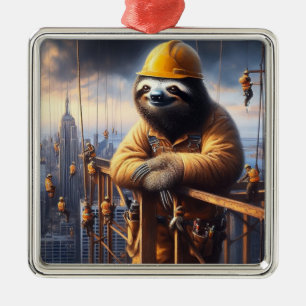 Adorno Metálico Sloth Working the High Steel