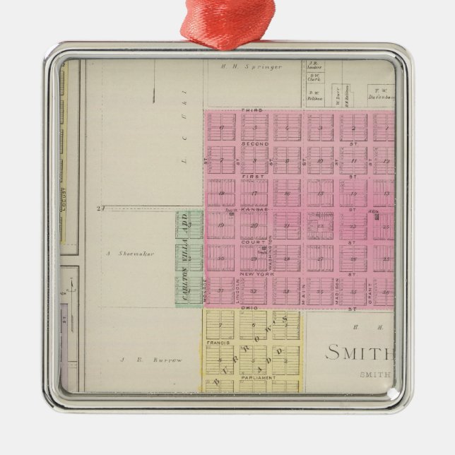 Adorno Metálico Smith Center, Gould City, Motor, Webster, Kansas (Frente)