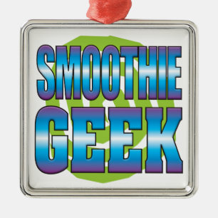 Adorno Metálico Smoothie Geek v3