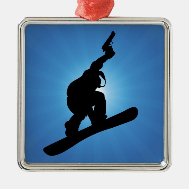 Adorno Metálico Snowboard Outlaw (Frente)