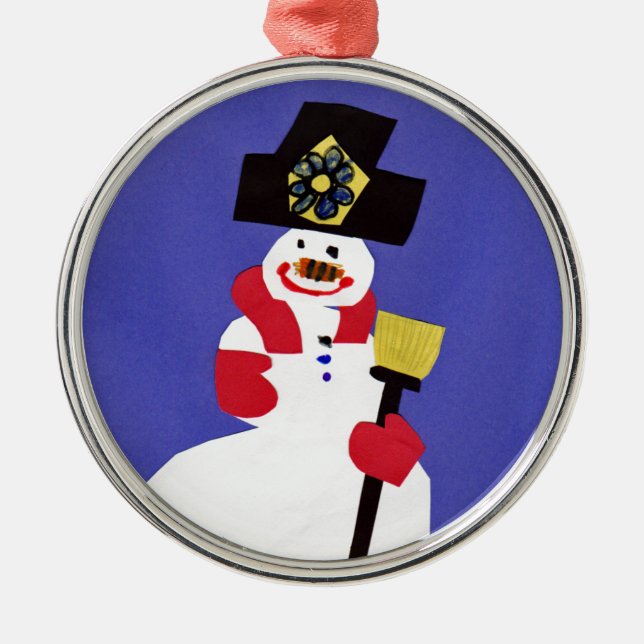Adorno Metálico Snowman por VictoriaShaylee (Frente)