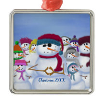 Snowmen lindo y caprichoso