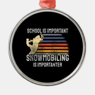 Adorno Metálico Snowmobling Snowmobile
