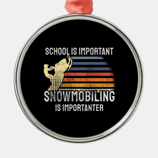 Adorno Metálico Snowmobling Snowmobile (Frente)