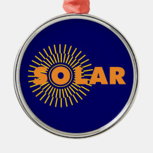 Adorno Metálico Solar Power Sun