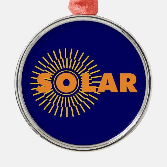 Adorno Metálico Solar Power Sun (Frente)