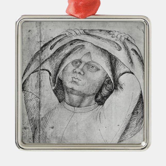 Adorno Metálico Soldado que saca su chainmail (Frente)