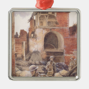 Adorno Metálico Soldados británicos en las ruinas de Peronne, 191