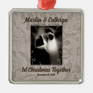 Adorno Metálico Solo casados Navidades Taupe Boda
