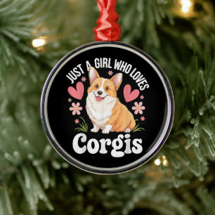 Adorno Metálico Sólo una chica que ama a los Corgis