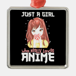 Adorno Metálico Sólo una chica que realmente ama el anime