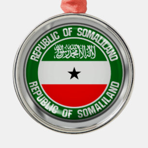 Adorno Metálico Somaliland Round Emblem