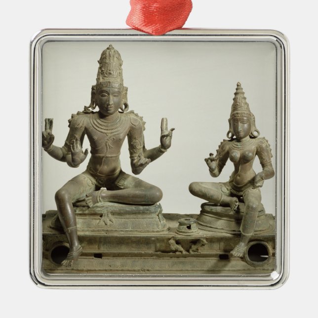 Adorno Metálico Somaskanda, Chola, Tamil Nadu (bronce) (Frente)