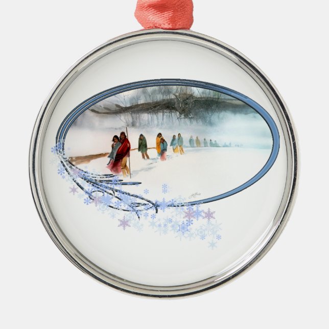 Adorno Metálico Sombra del búho en el rastro de rasgones (Frente)