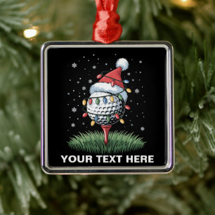 Adorno Metálico Sombrero de Santa de árbol de Navidad con pelota d