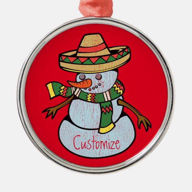 Adorno Metálico Sombrero mexicano Santa Thunder_Cove (Frente)