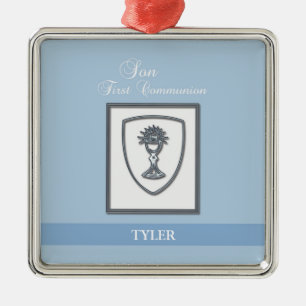 Adorno Metálico Son, primer cáliz plateado de la comunión