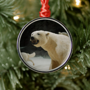 Adorno Metálico Sonrisa de oso polar
