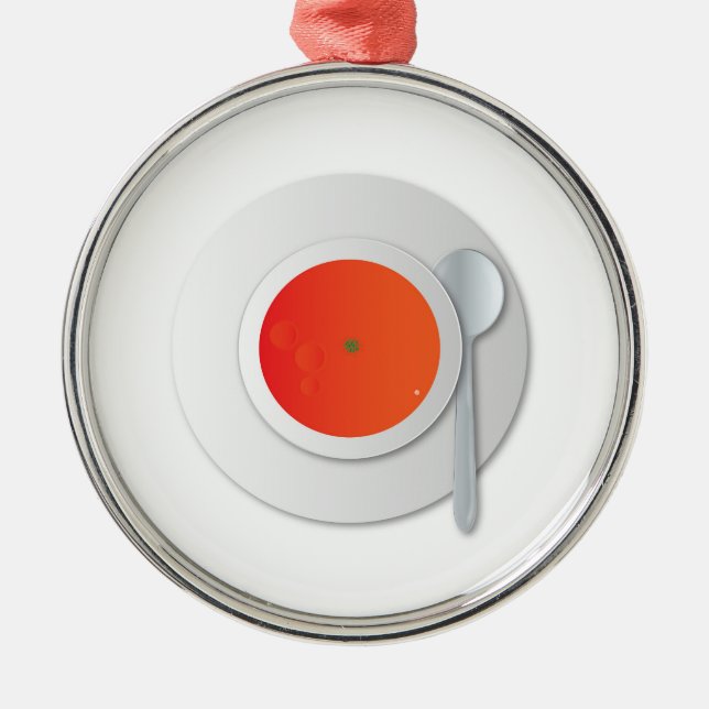 Adorno Metálico Sopa de tomate (Frente)