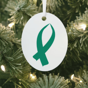 Adorno Metálico Soporte de insignia (Verde azulado) de la cinta de