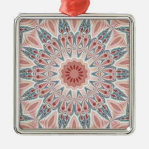 Adorno Metálico Sorprendente arte fractal moderno Kaleidoscope Man