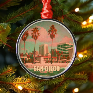 Adorno Metálico Souvenirs de época de San Diego California de los 
