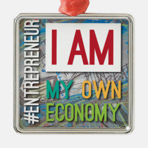 Adorno Metálico Soy MI propia economía