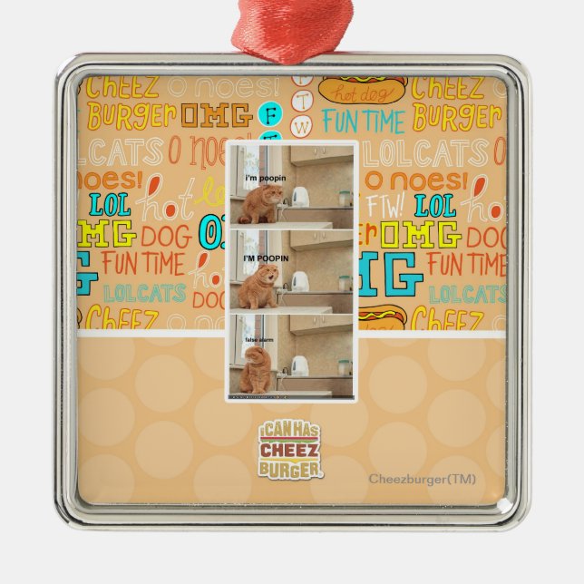 Adorno Metálico ¡Soy poopin! (Frente)