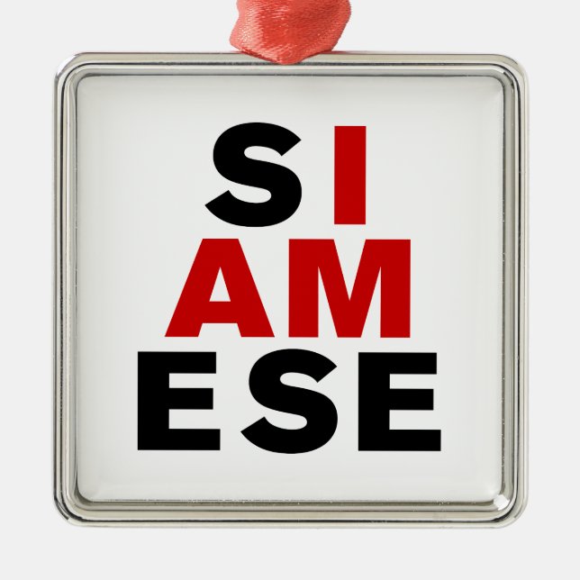 ADORNO METÁLICO SOY SIAMÉS (Frente)
