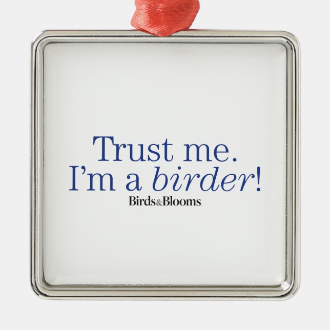 Adorno Metálico Soy un Birder (Frente)